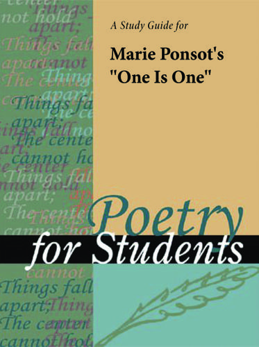 Cover image for A Study Guide for Marie Ponsot's "One Is One"