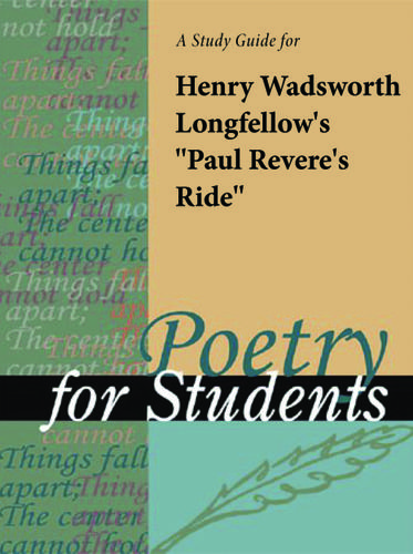 Cover image for A Study Guide for Henry Wadsworth Longfellow's "Paul Revere's Ride"