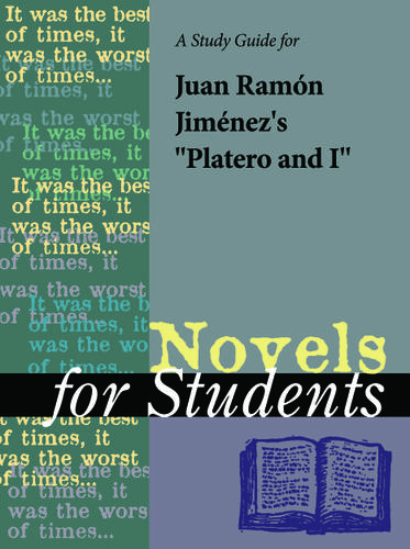 Cover image for A Study Guide for Juan Ramon Jimenez's "Platero and I"