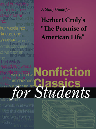 Cover image for A Study Guide for Herbert Croly's "The Promise of American Life"