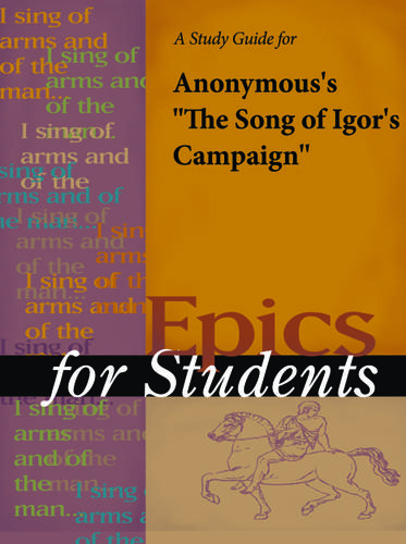 Cover image for A Study Guide for Anonymous's "The Song of Igor's Campaign"