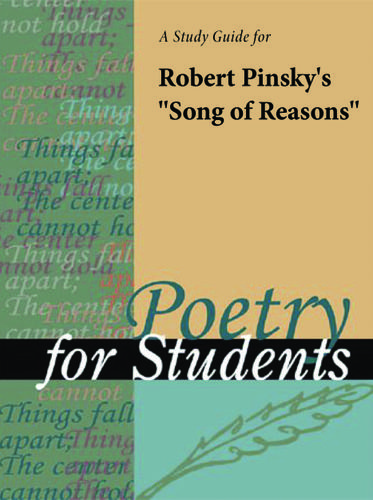 Cover image for A Study Guide for Robert Pinsky's "Song of Reasons"
