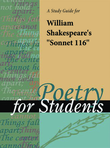 Cover image for A Study Guide for William Shakespeare's "Sonnet 116"
