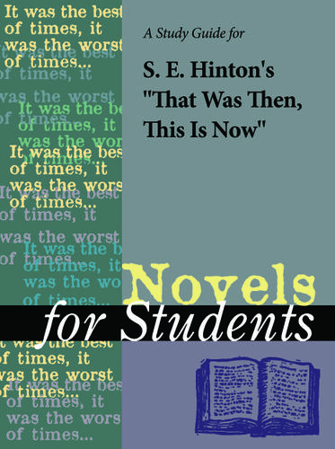 Cover image for A Study Guide for S. E. Hinton's "That Was Then, This Is Now"