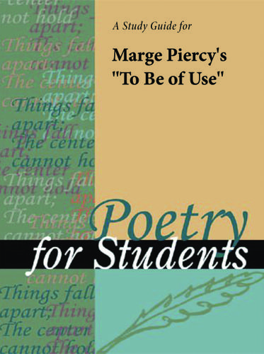 Cover image for A Study Guide for Marge Piercy's "To be of use"