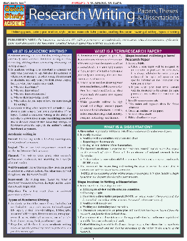 Cover image for Research Writing: Papers,Theses & Dissertations
