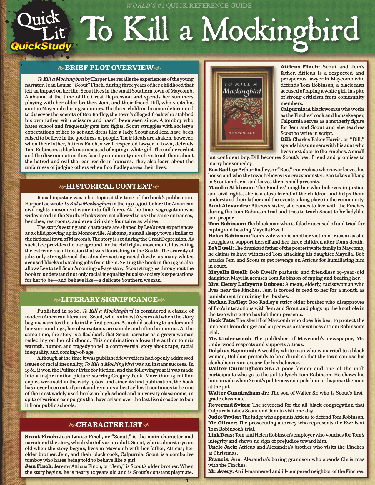 Cover image for Quicklit:To Kill A Mockingbird