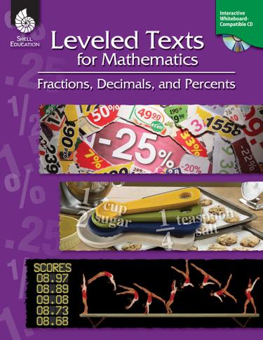 Cover image for Leveled Texts for Mathematics: Fractions, Decimals, and Percents