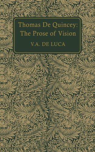 Cover image for Thomas De Quincey
