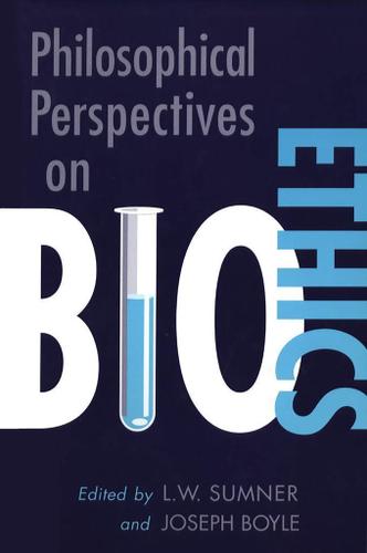 Cover image for Philosophical Perspectives on Bioethics
