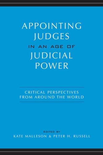 Cover image for Appointing Judges in an Age of Judicial Power