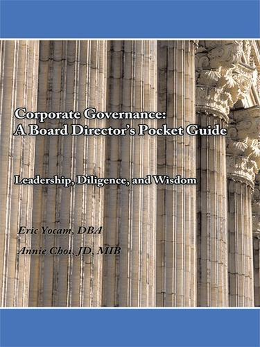 Cover image for Corporate Governance: a Board DirectorS Pocket Guide