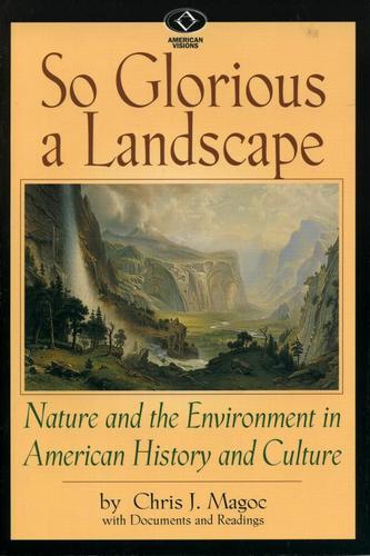 Cover image for So Glorious a Landscape