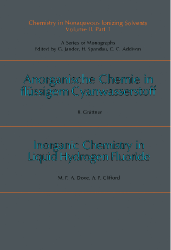 Cover image for Chemistry in Anhydrous, Prototropic Solvents