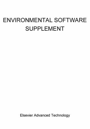 Cover image for Environmental Software Supplement