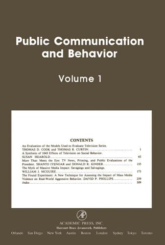 Cover image for Public Communication and Behavior