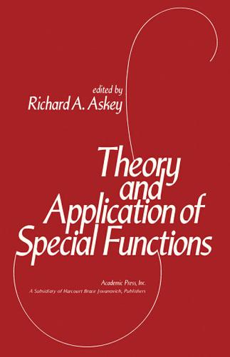 Cover image for Theory and Application of Special Functions