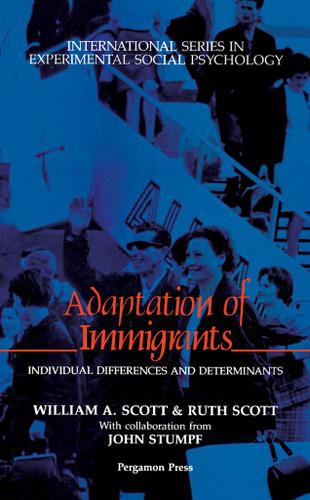 Cover image for Adaptation of Immigrants
