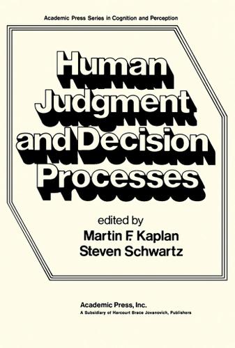 Cover image for Human Judgement and Decision Processes