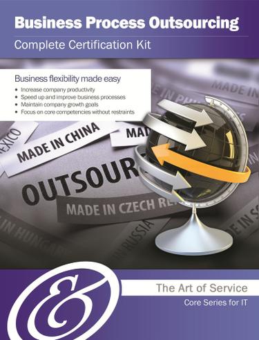 Business Process Outsourcing Complete Certification Kit - Core Series for IT