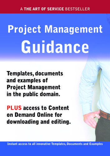 Project Management Guidance - Real World Application, Templates, Documents, and Examples of the use of Project Management in the Public Domain. PLUS Free access to membership only site for downloading.
