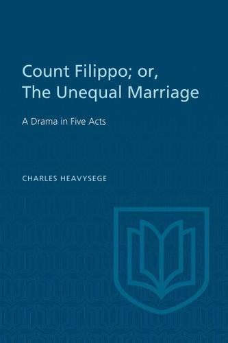 Cover image for Count Filippo; or The Unequal Marriage