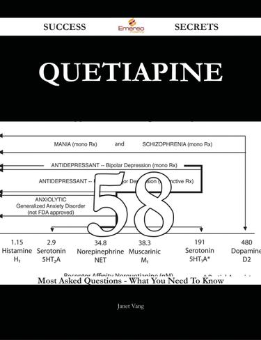 Cover image for Quetiapine 58 Success Secrets - 58 Most Asked Questions On Quetiapine - What You Need To Know