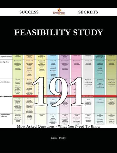 Feasibility Study 191 Success Secrets - 191 Most Asked Questions On Feasibility Study - What You Need To Know