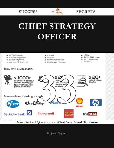 Chief strategy officer 33 Success Secrets - 33 Most Asked Questions On Chief strategy officer - What You Need To Know