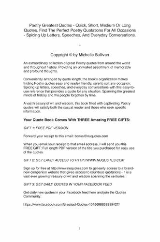 Cover image for Poetry Greatest Quotes - Quick, Short, Medium Or Long Quotes. Find The Perfect Poetry Quotations For All Occasions - Spicing Up Letters, Speeches, And Everyday Conversations.