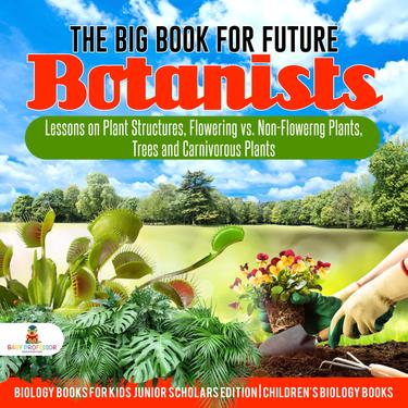 Cover image for The Big Book for Future Botanists : Lessons on Plant Structures, Flowering vs. Non-Flowering Plants, Trees and Carnivorous Plants | Biology Books for Kids Junior Scholars Edition | Children's Biology Books