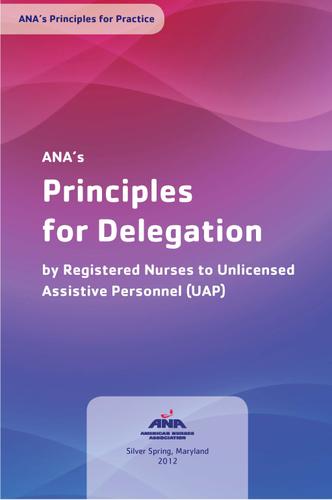 Cover image for ANA's Principles of Nursing Delegation