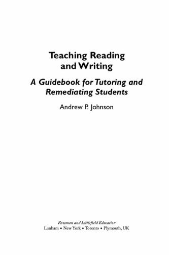 Cover image for Teaching Reading and Writing