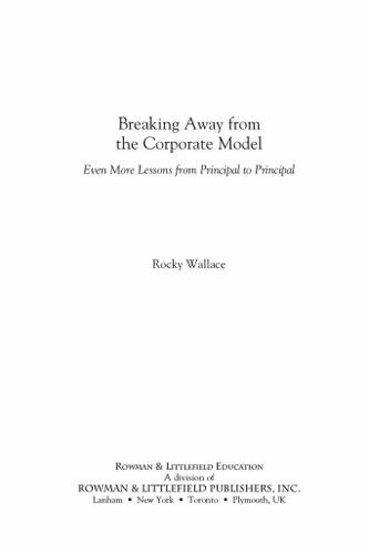 Cover image for Breaking Away from the Corporate Model