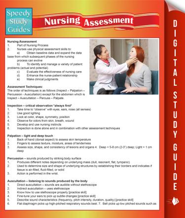 Nursing Assessment (Speedy Study Guides)