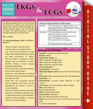 Ekgs And Ecgs (Speedy Study Guides)