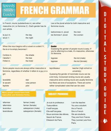 French Grammar (Speedy Study Guides)