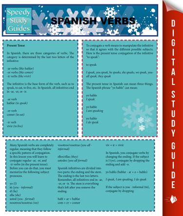 Spanish Verbs (Speedy Study Guides)