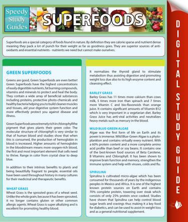 Superfoods (Speedy Study Guides)