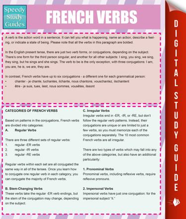 French Verbs (Speedy Study Guides)