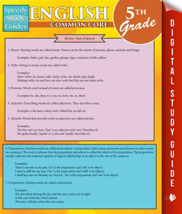 English Common Core 5Th Grade (Speedy Study Guides)