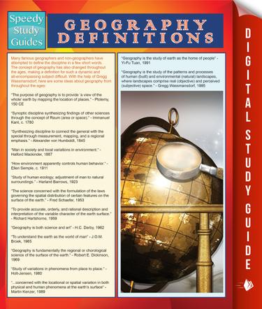 Cover image for Geography Definitions (Speedy Study Guide)