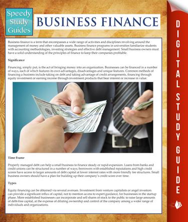 Cover image for Business Finance (Speedy Study Guides)