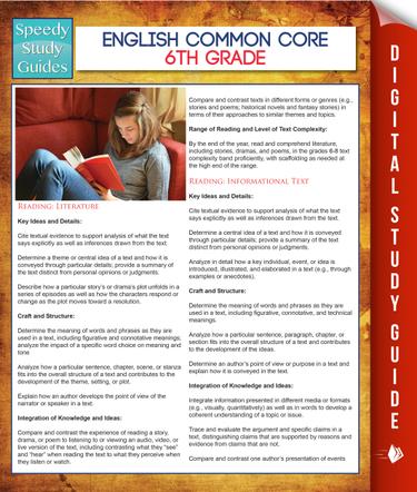 Cover image for English Common Core 6th Grade (Speedy Study Guides)