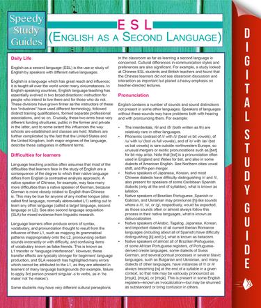 Cover image for ESL (English as a Second Language)