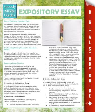 Cover image for Expository Essay (Speedy Study Guides)