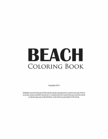 Cover image for Beach Coloring Book