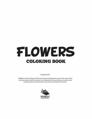 Cover image for Flowers - Coloring Book
