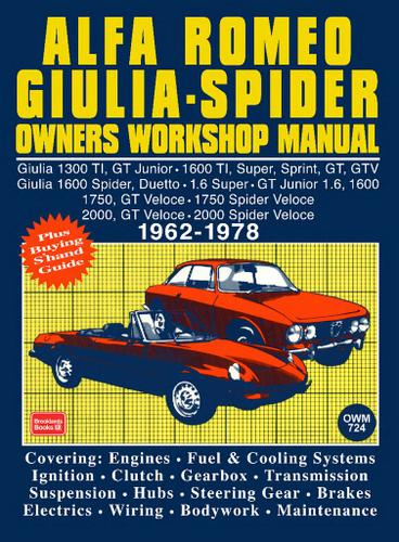 Alfa Romeo Spider Owners Work Manual