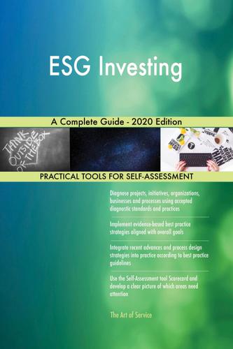 Cover image for ESG Investing A Complete Guide - 2020 Edition